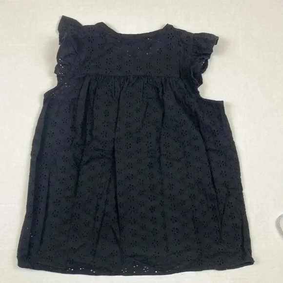 Madewell Ruffle Sleeve Bib top - Picture 6 of 7